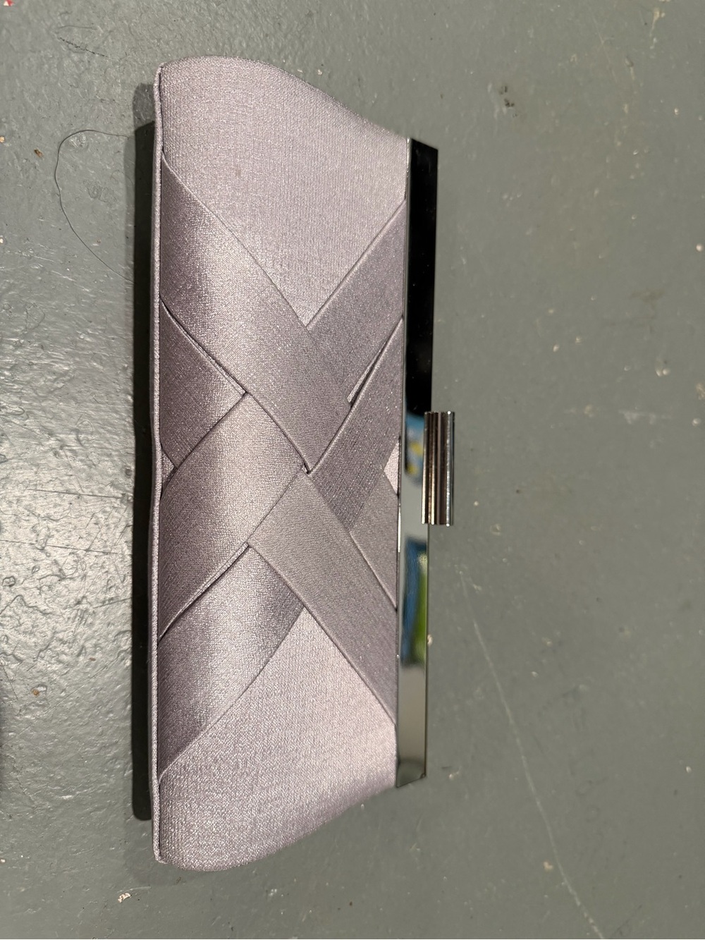 Satin Woven Evening Clutch